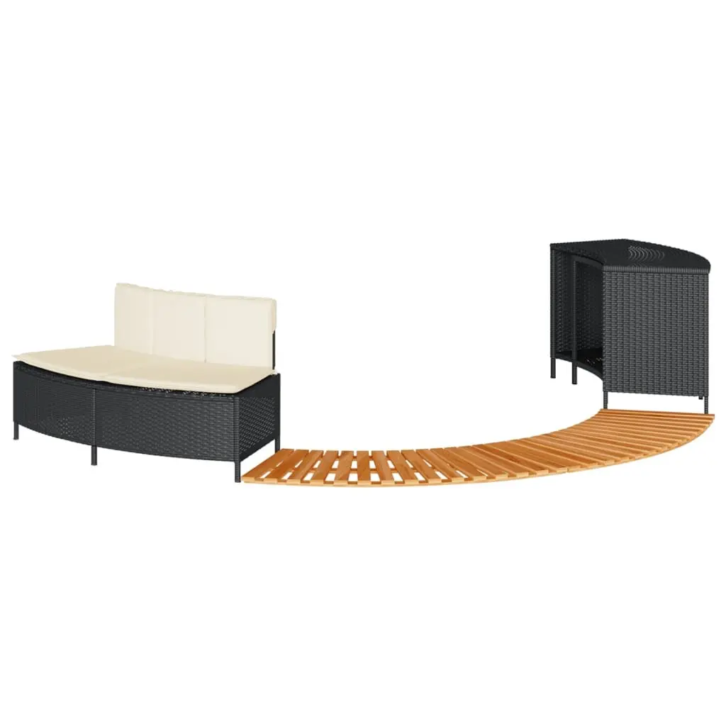 Hot Tub Surround with Storage Bench Step