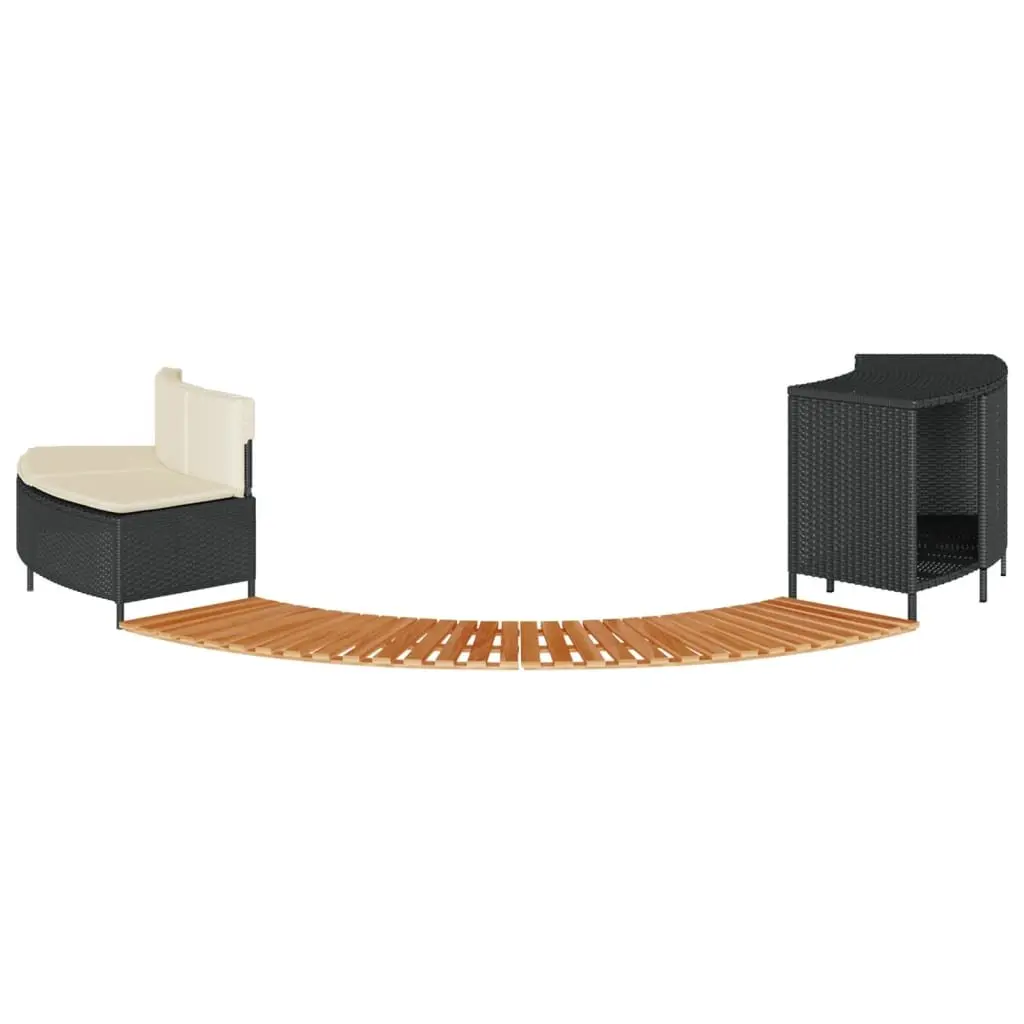 Hot Tub Surround with Storage Bench Step