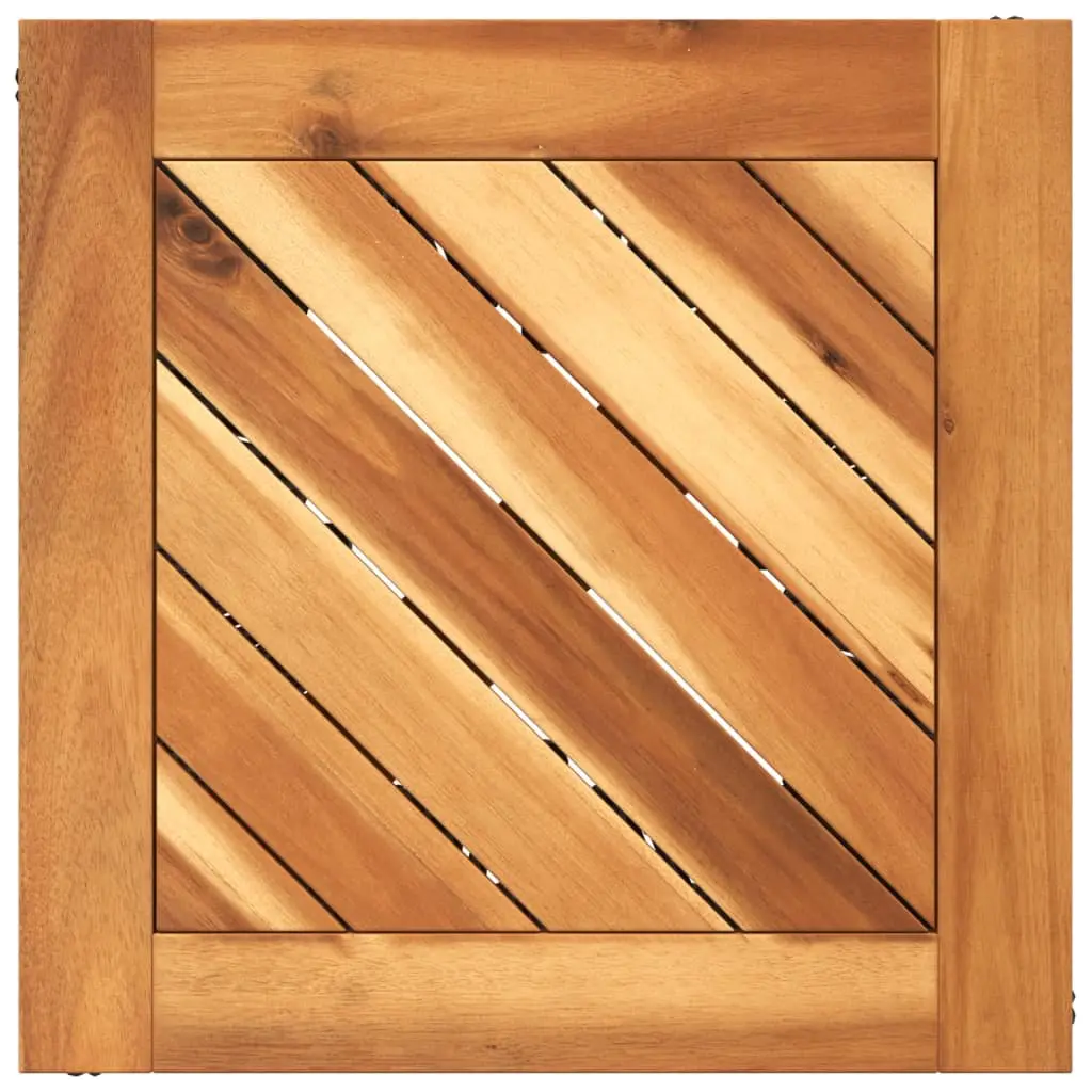 Brown Solid Wood Coffee Table with Steel Wire Base