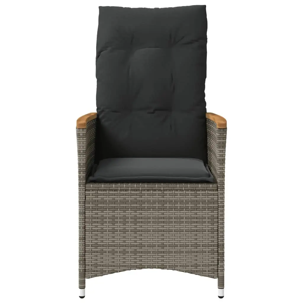 Adjustable Reclining Garden Chair in Grey