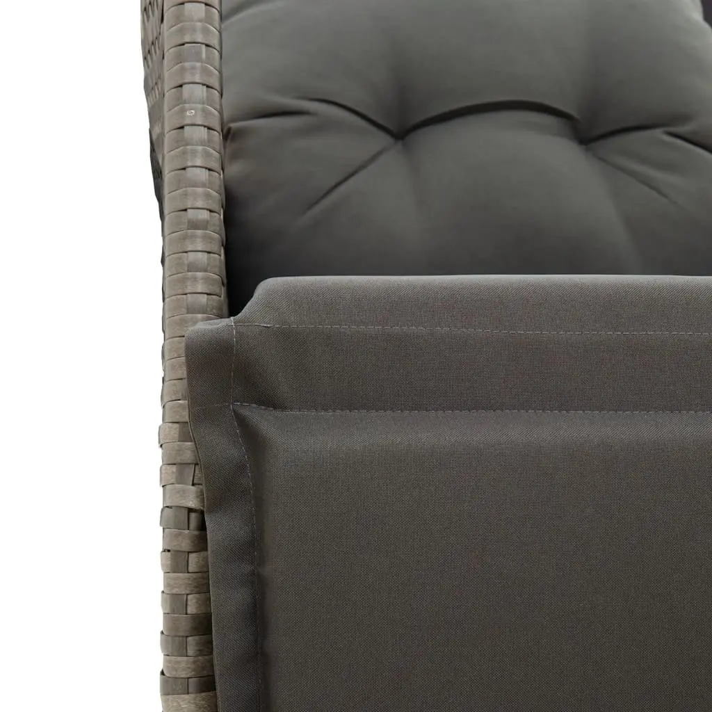 Adjustable Backrest Reclining Garden Chair with Cushions