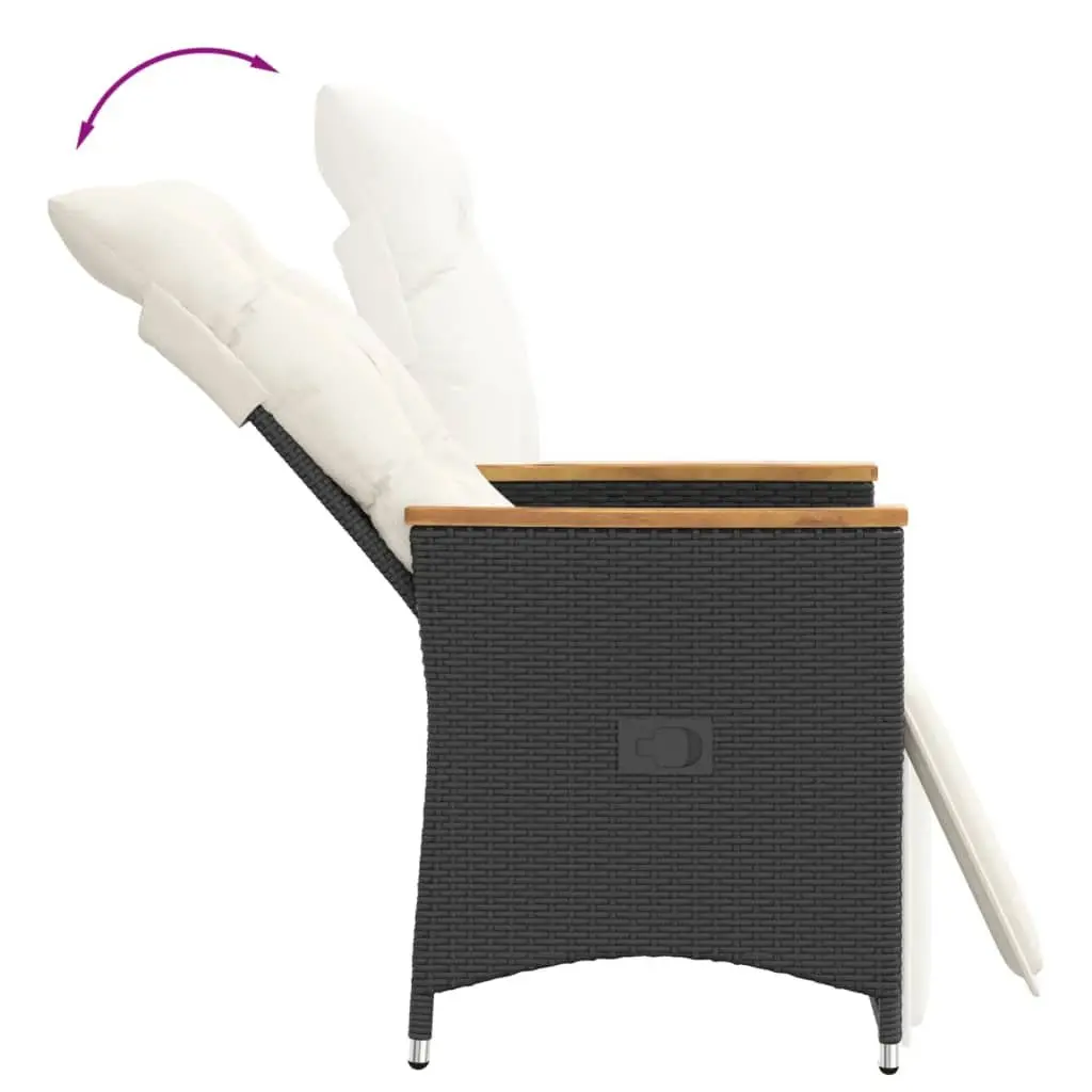 Adjustable Reclining Garden Chairs with Cushions