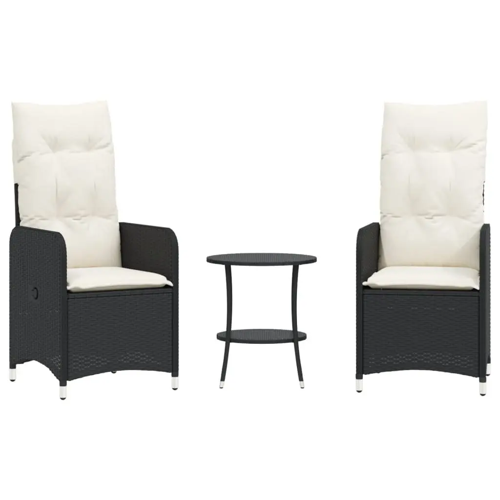 Outdoor Reclining Chairs Set with Table