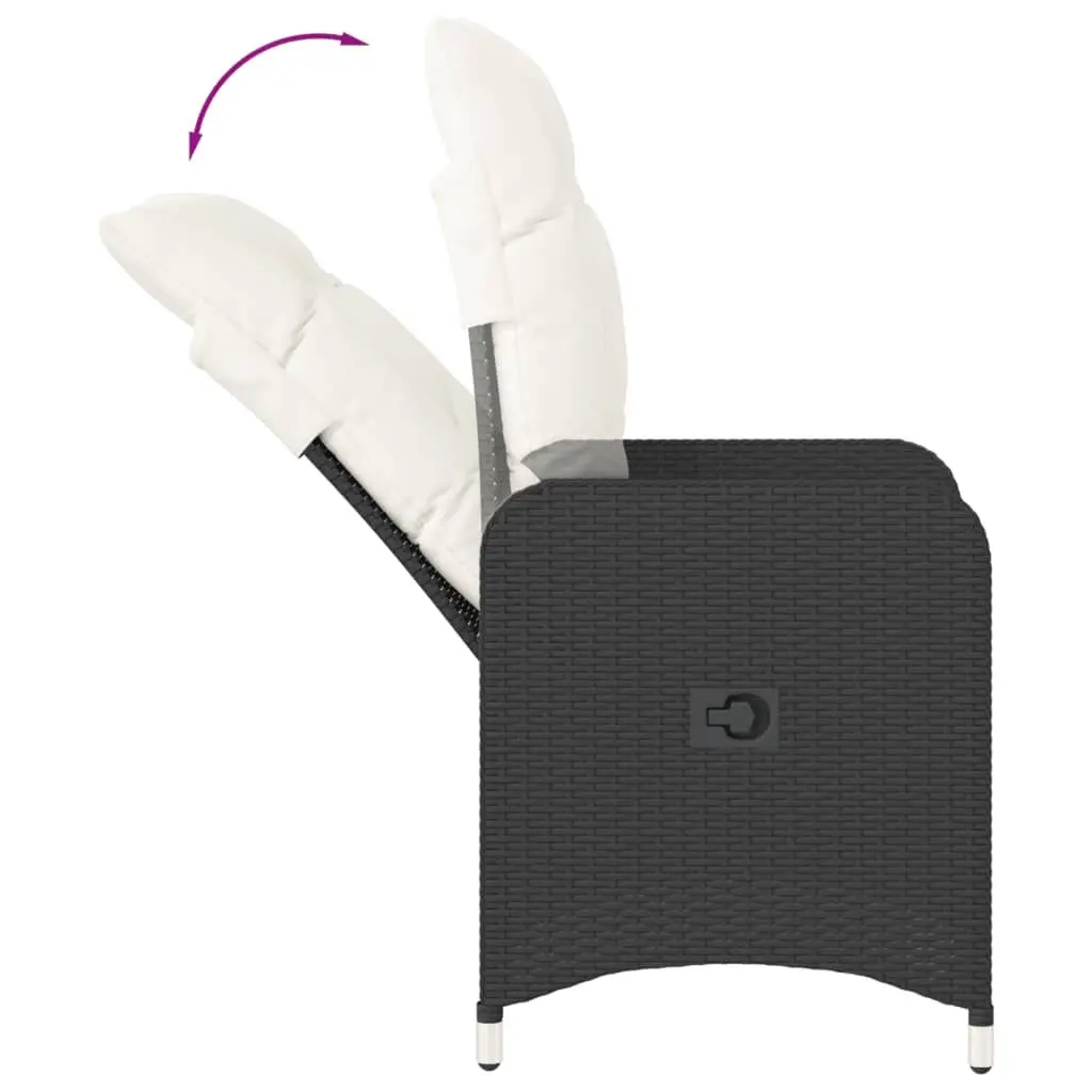 Outdoor Reclining Chairs Set with Table
