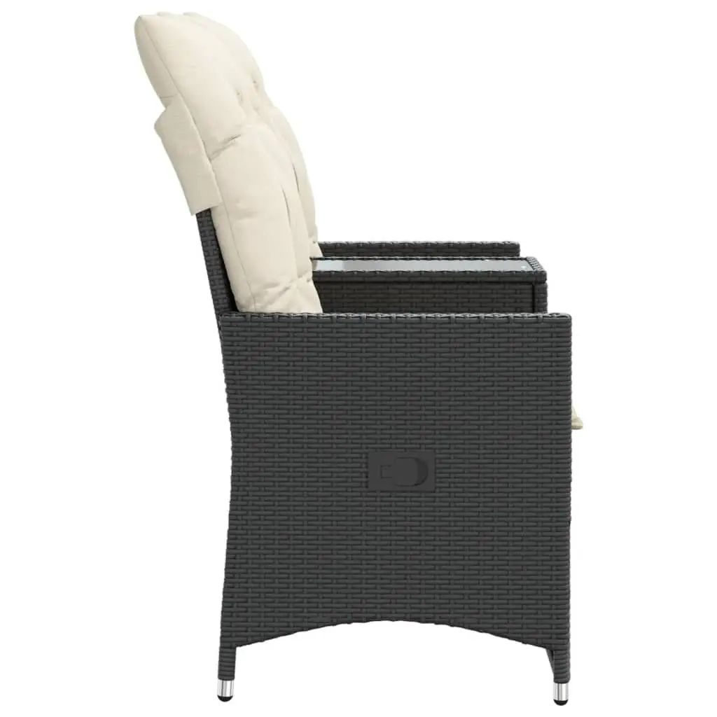 2-Seater Outdoor Reclining Garden Sofa with Table