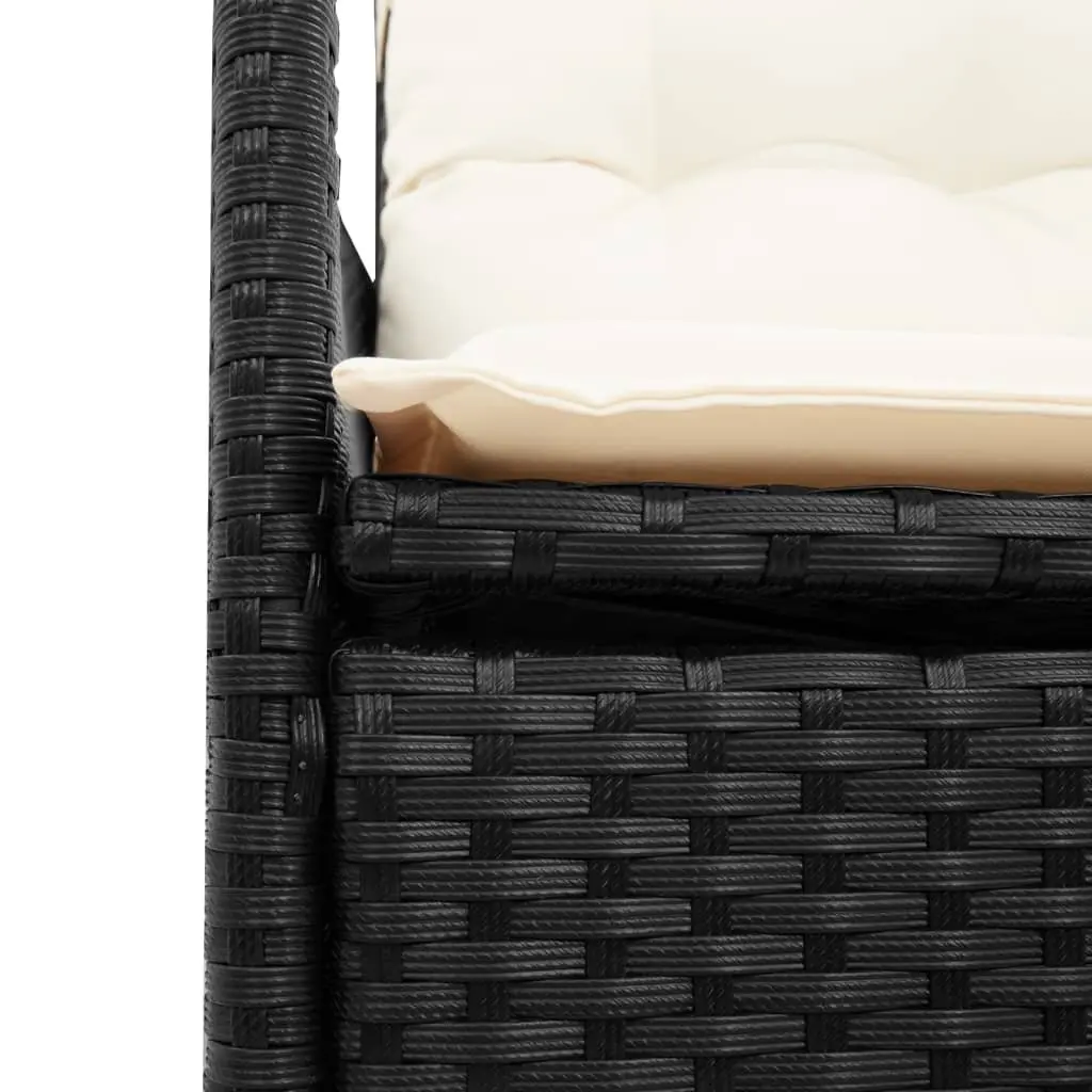 2-Seater Outdoor Reclining Garden Sofa with Table