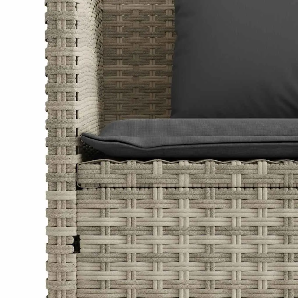 Garden Bench with Storage and Cushioned Seat