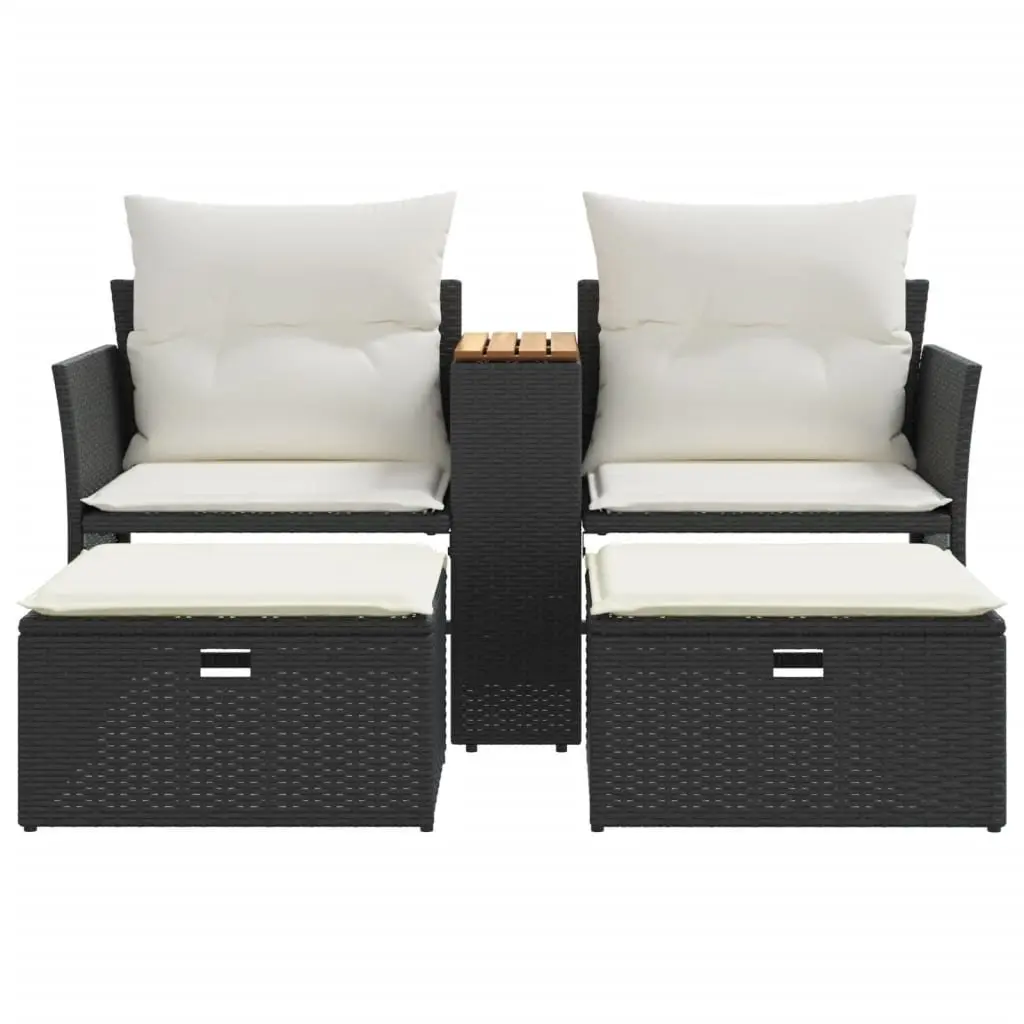Outdoor Garden Sofa Set with Stools and Table