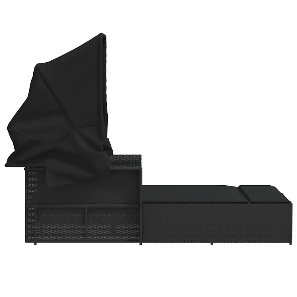 Double Sun Lounger with Adjustable Canopy