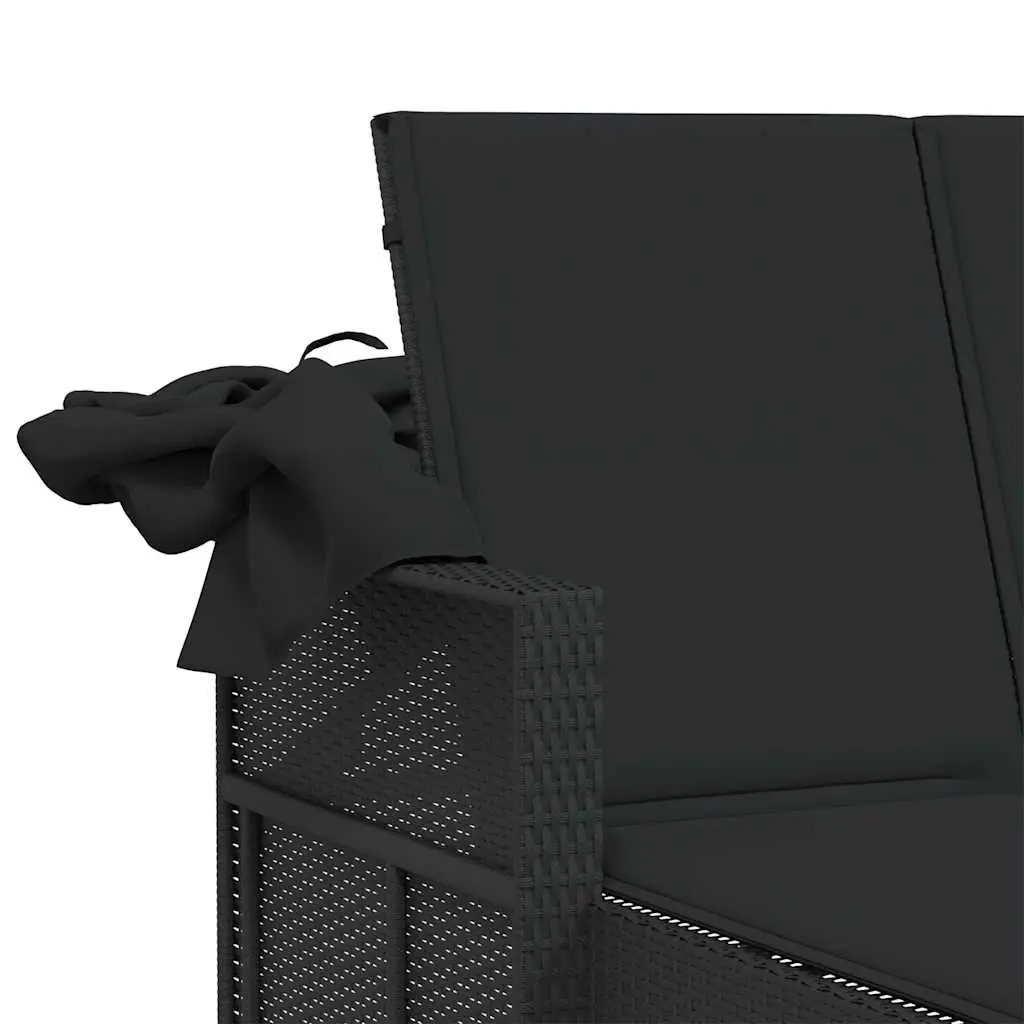 Double Sun Lounger with Adjustable Canopy