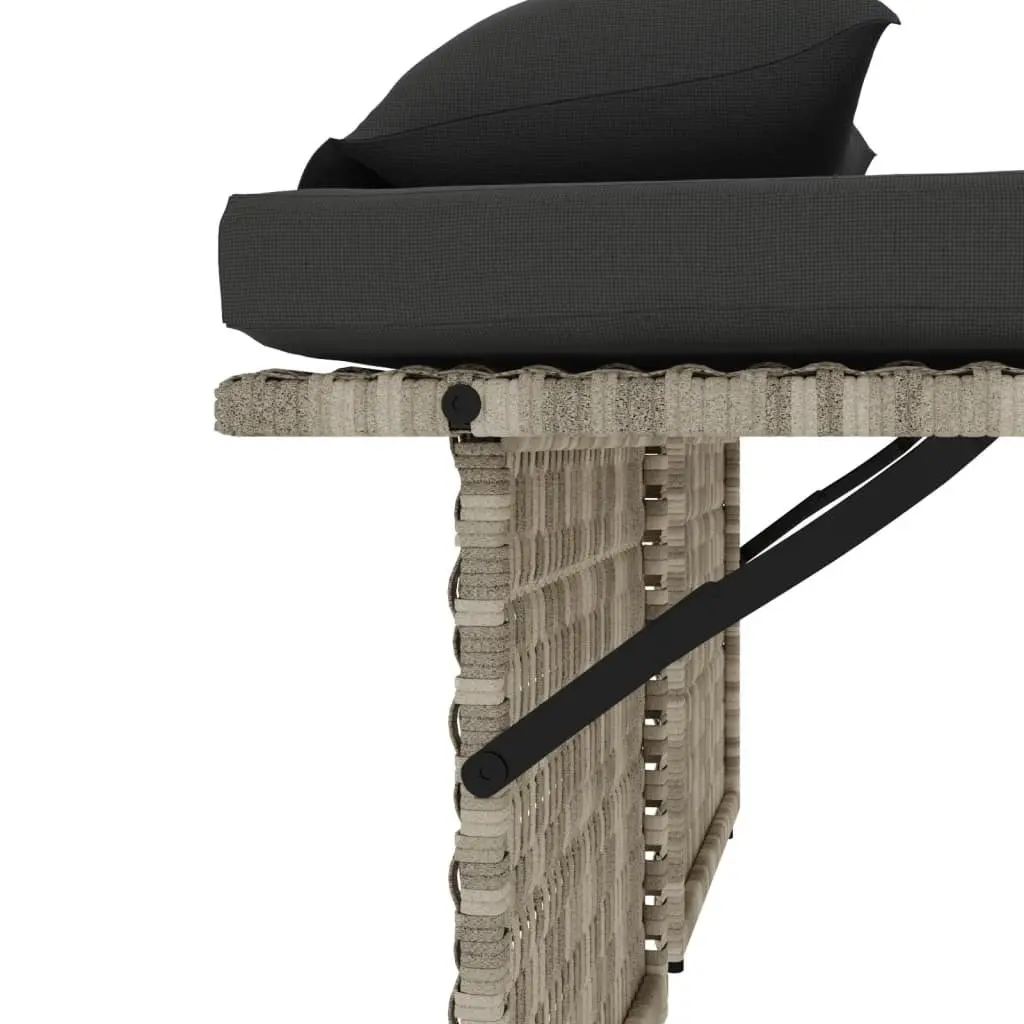 Grey 2-in-1 Loveseat Sofa Bed for Outdoors