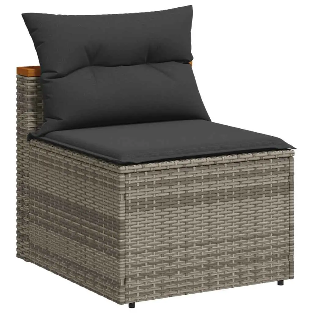 Outdoor Garden Sofas PE Rattan 2 Piece Set Grey