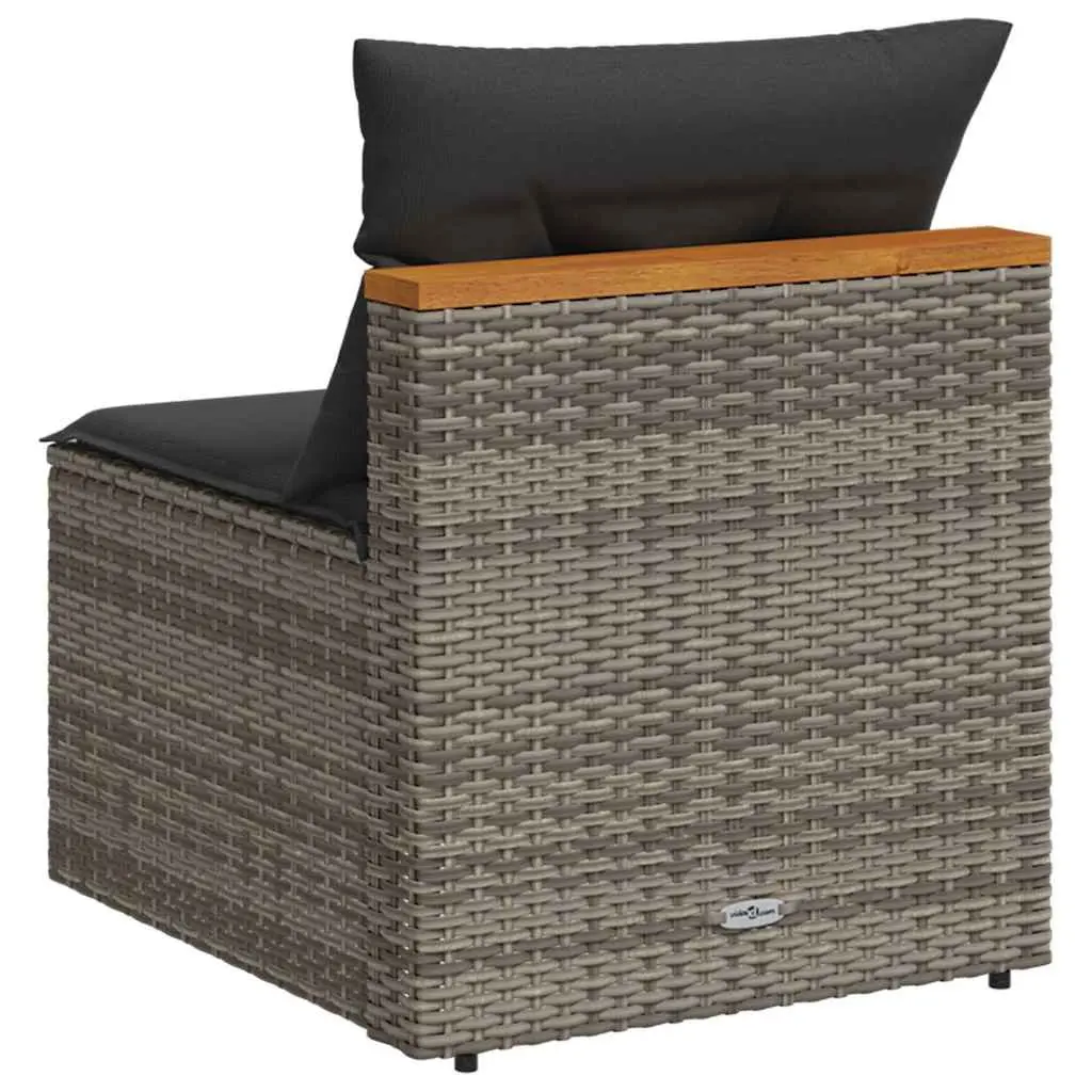 Outdoor Garden Sofas PE Rattan 2 Piece Set Grey