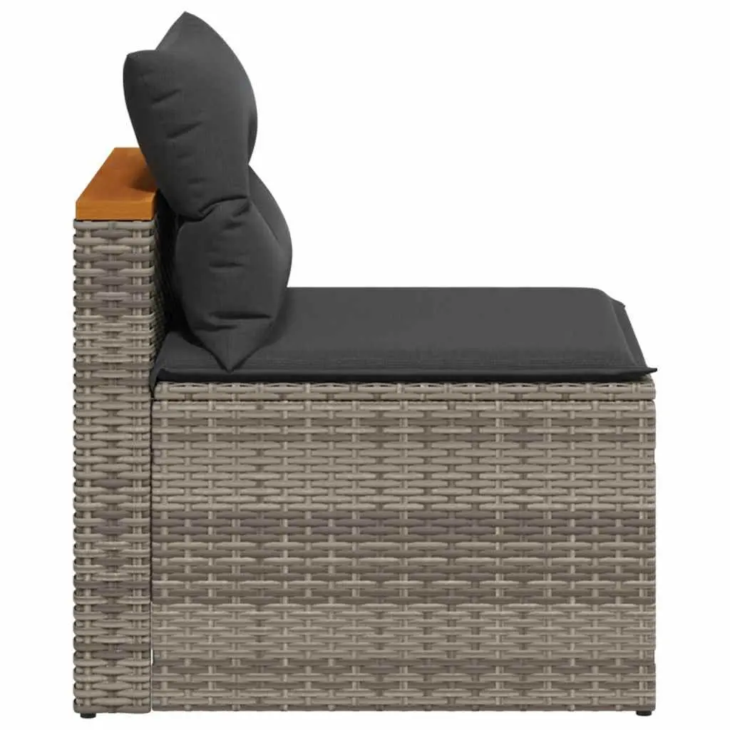 Outdoor Garden Sofas PE Rattan 2 Piece Set Grey