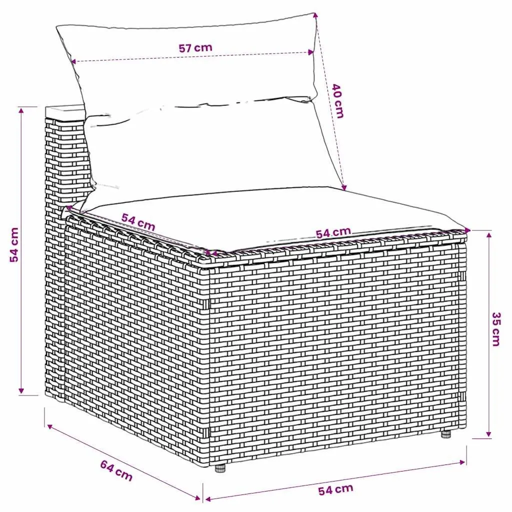 Outdoor Garden Sofas PE Rattan 2 Piece Set Grey