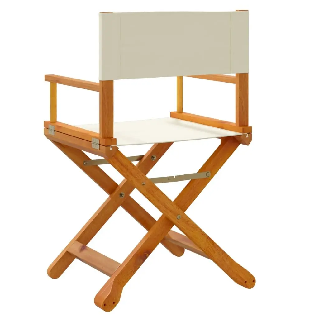 Folding Director Chairs 2 Pack in Cream