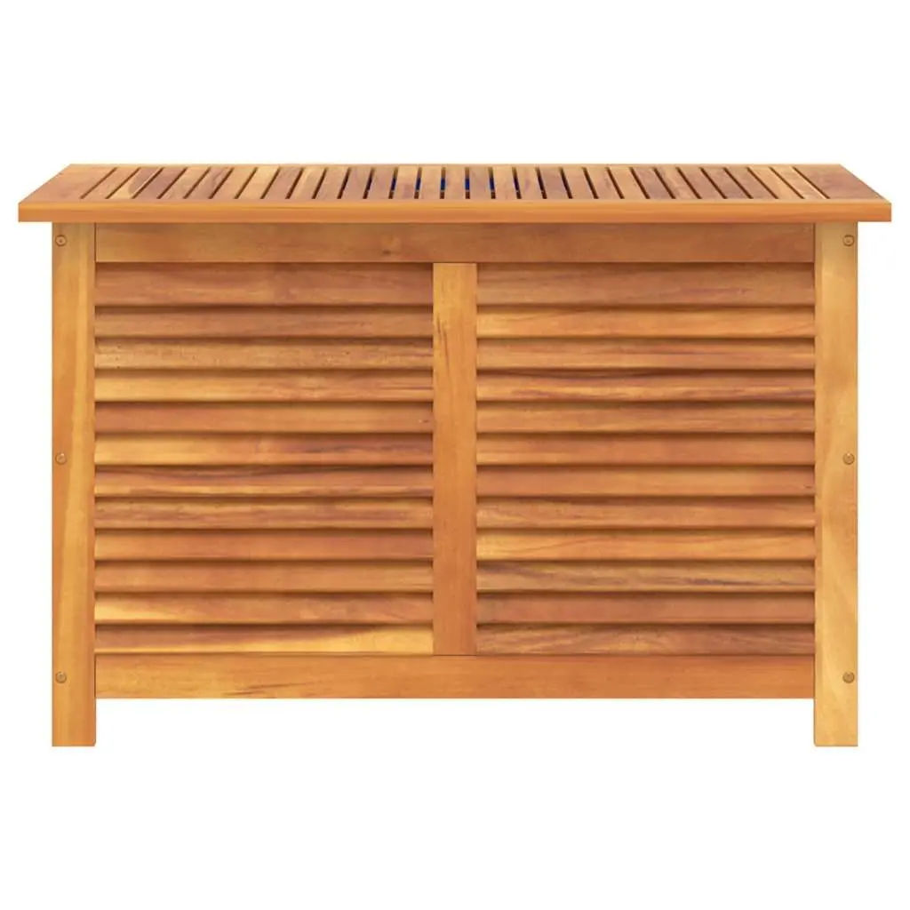 Garden Storage Box Solid Acacia Wood 90x50x56cm Brown
