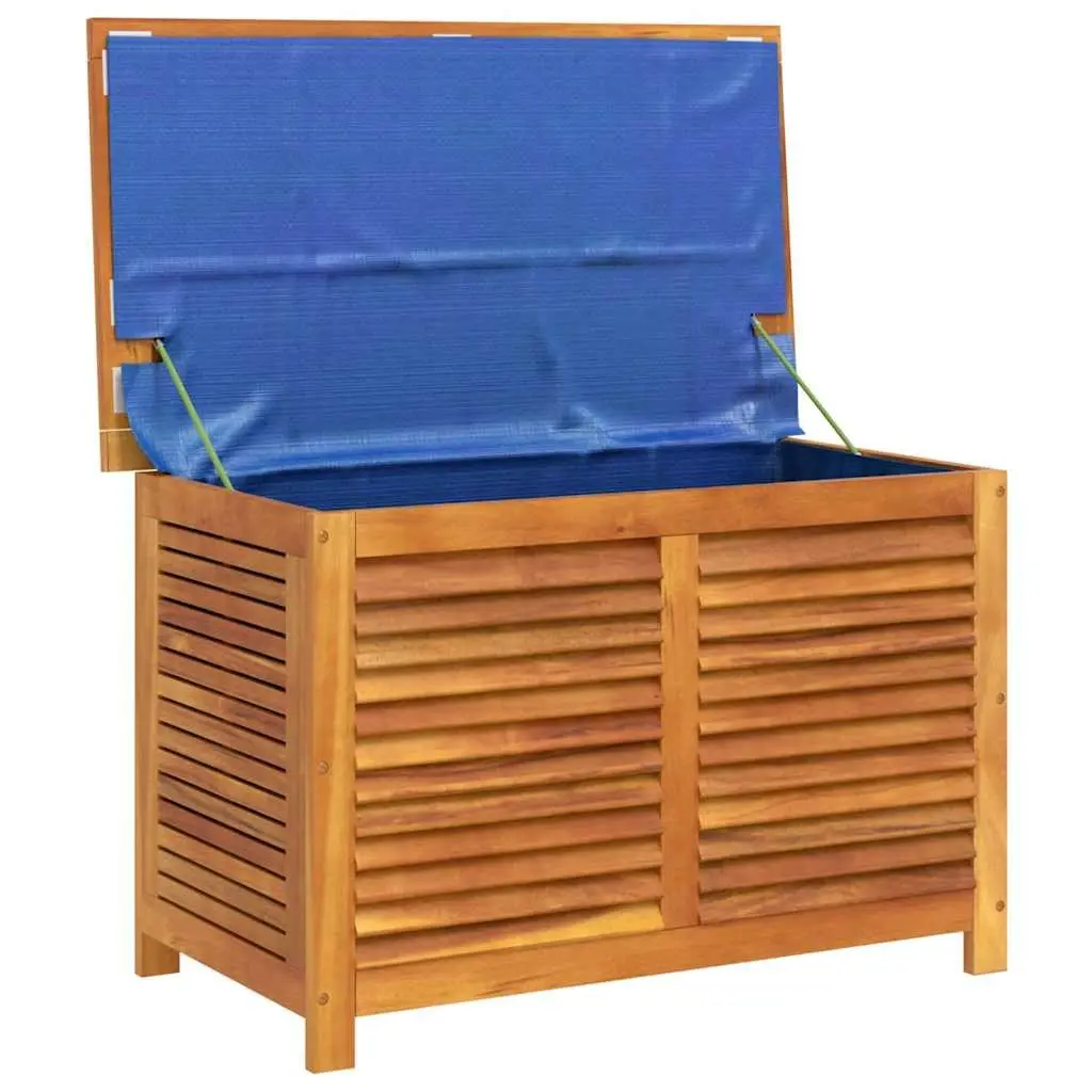 Garden Storage Box Solid Acacia Wood 90x50x56cm Brown