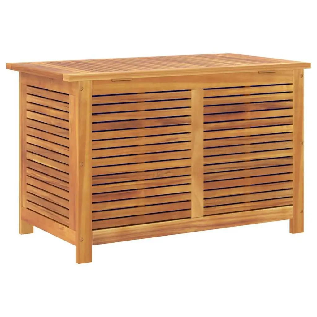 Garden Storage Box Solid Acacia Wood 90x50x56cm Brown