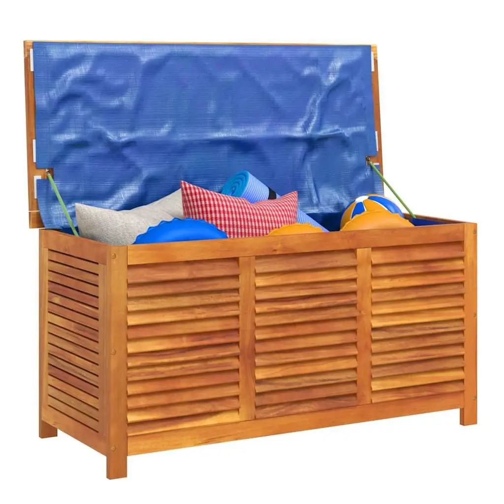 Solid Acacia Wooden Garden Storage Box for Outdoor Use