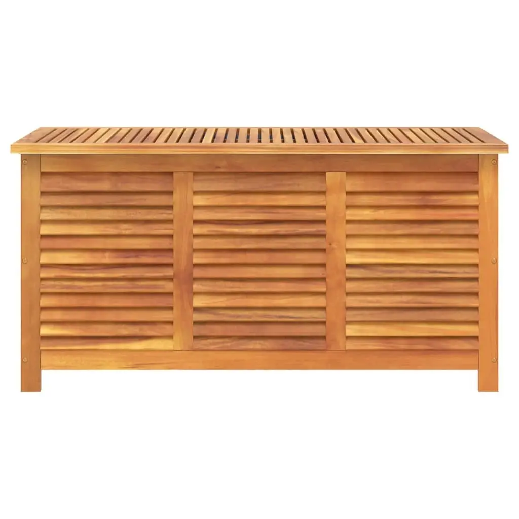 Solid Acacia Wooden Garden Storage Box for Outdoor Use