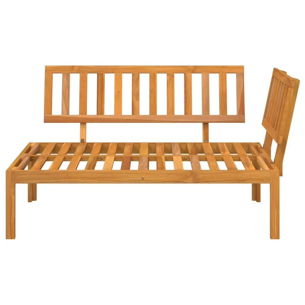 Pallet Corner Sofa Solid Acacia Wood Brown Outdoor Sectional Seating Modular Lounge Unit