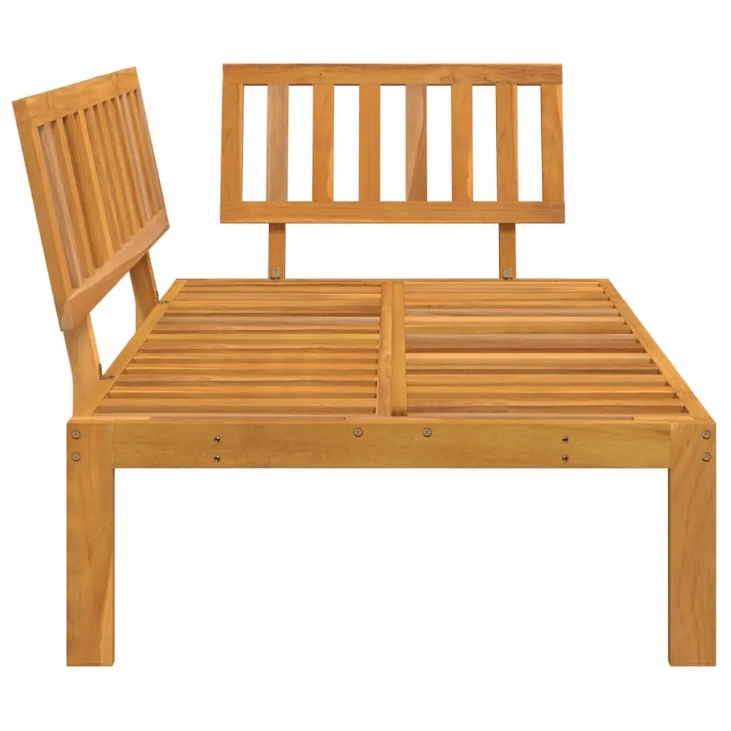 Pallet Corner Sofa Solid Acacia Wood Brown Outdoor Sectional Seating Modular Lounge Unit
