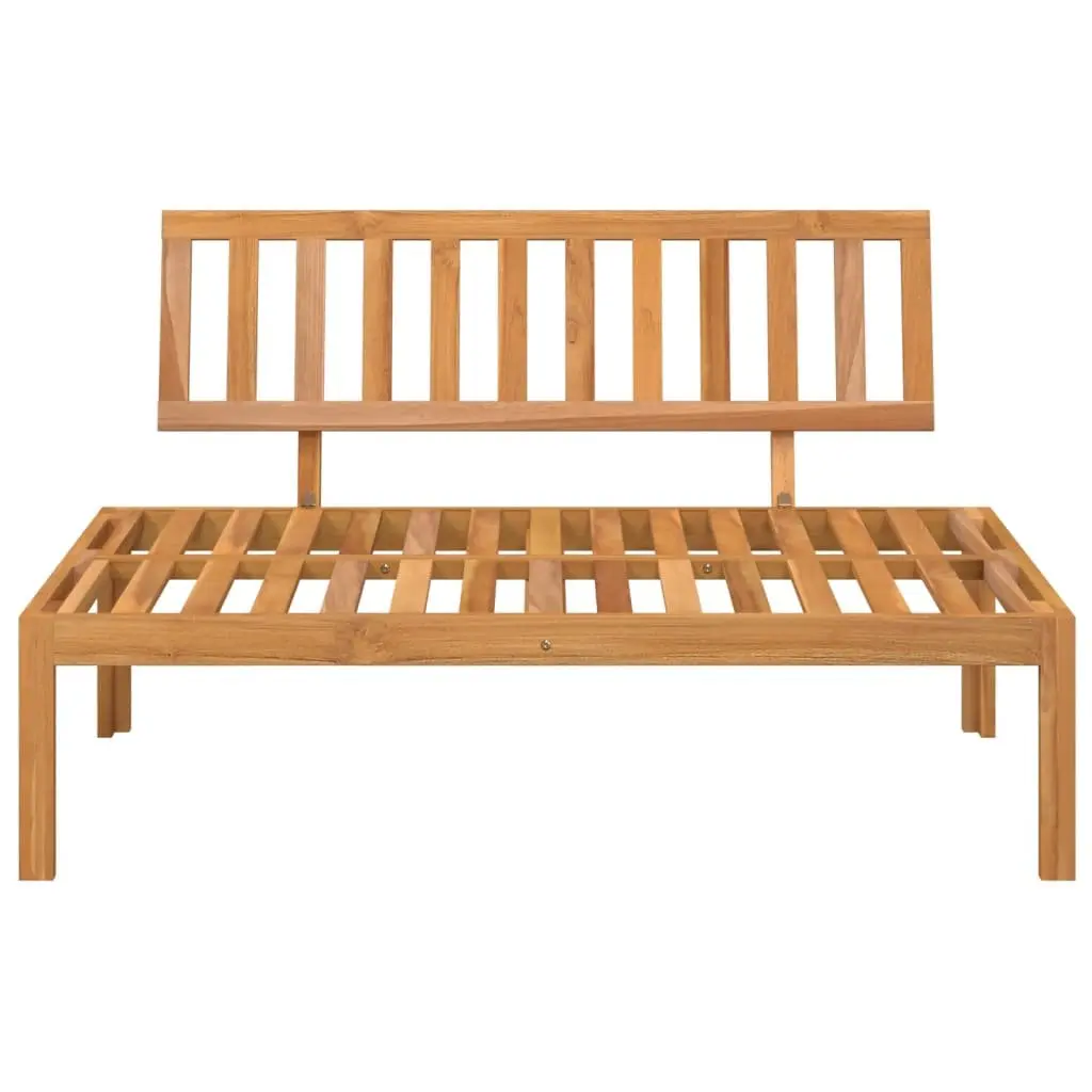 Acacia Wood Pallet Sofa Middle Section for Outdoor Use