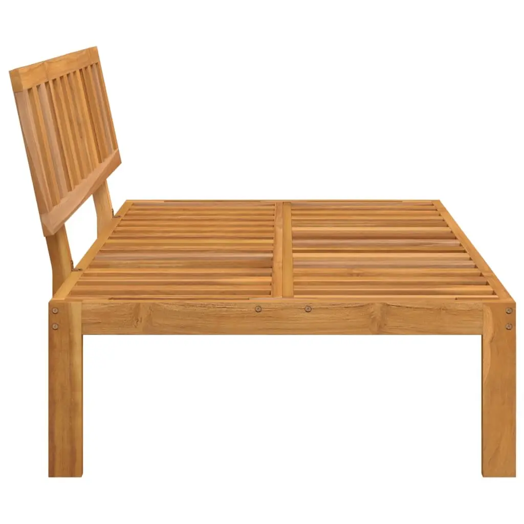 Acacia Wood Pallet Sofa Middle Section for Outdoor Use