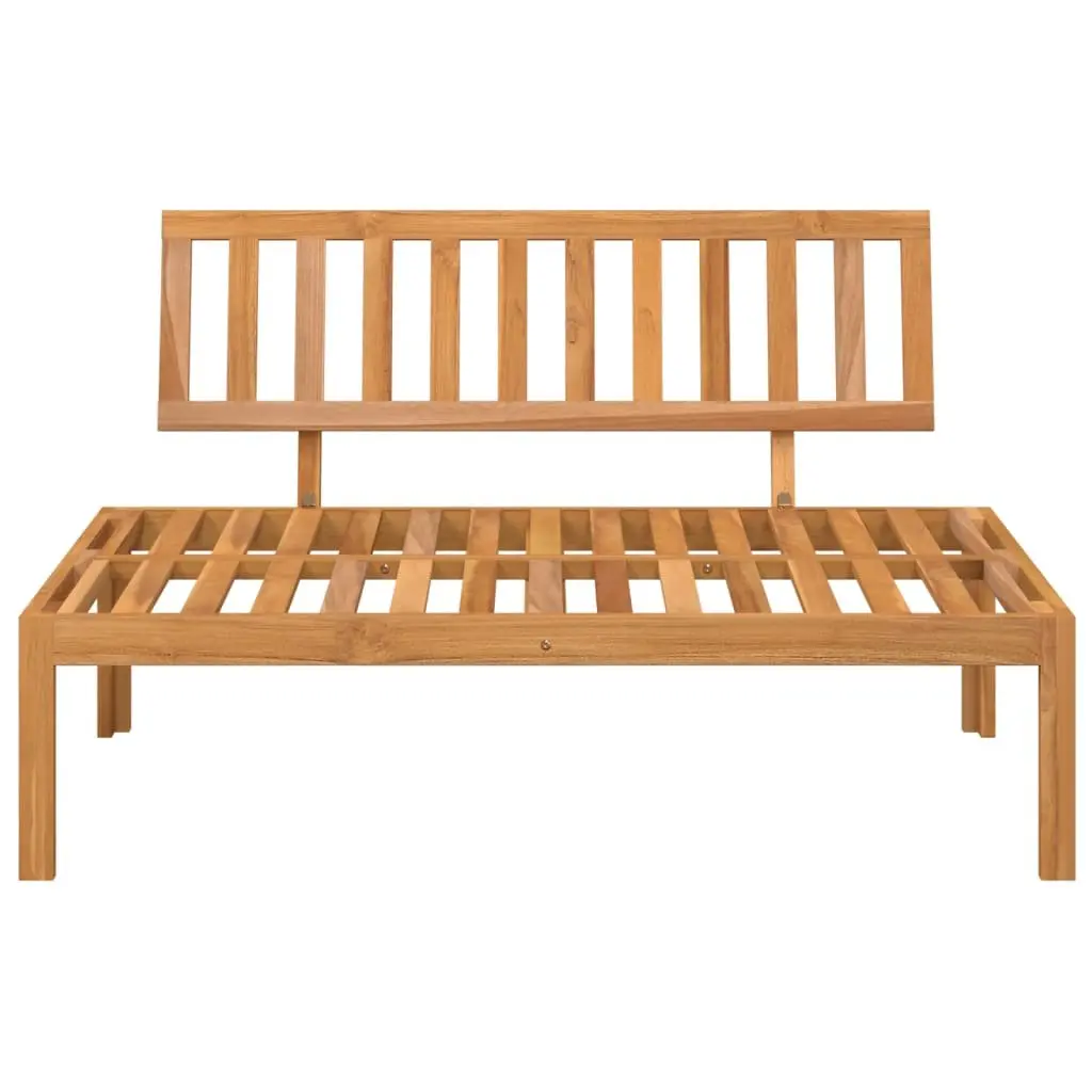 Acacia Wood Pallet Sofa Middle Section for Outdoor Use