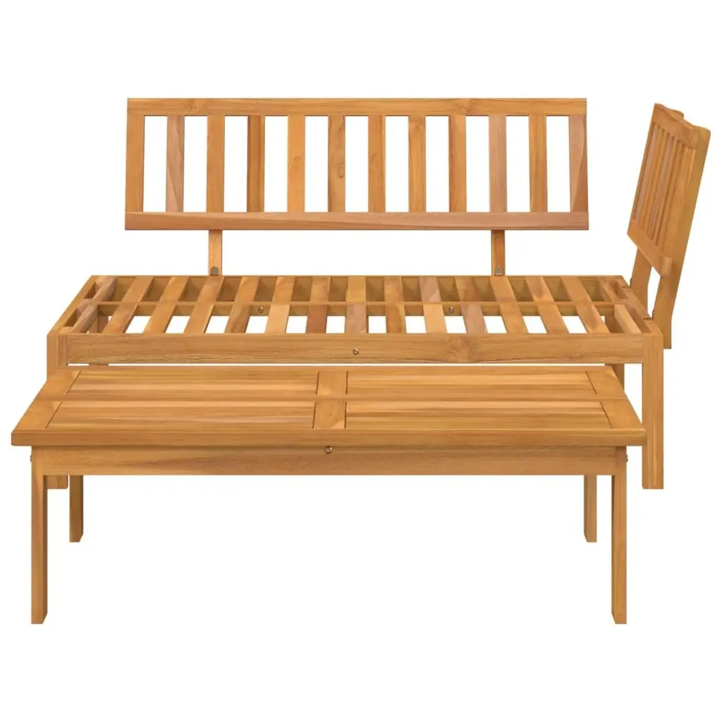 Brown Outdoor Sectional Sofa Set with Table