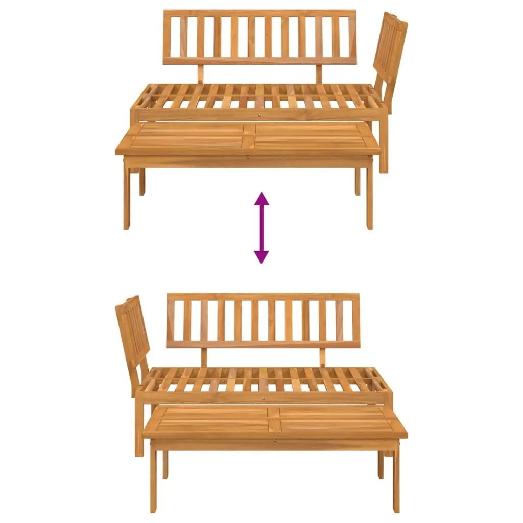 Brown Outdoor Sectional Sofa Set with Table