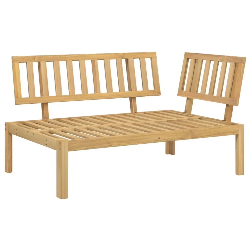Modular Corner Sofa in Solid Acacia Wood for Outdoors