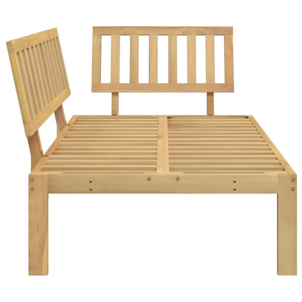Modular Corner Sofa in Solid Acacia Wood for Outdoors
