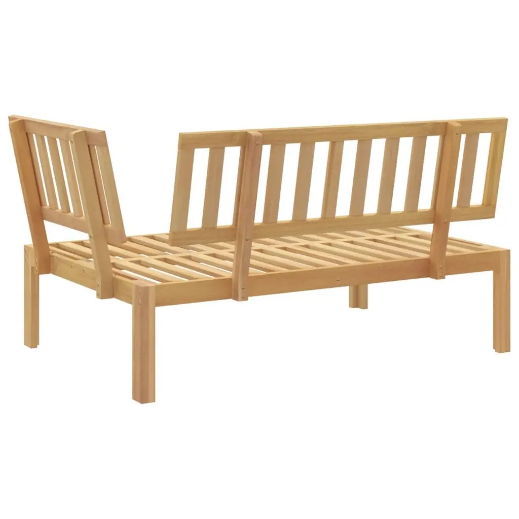 Modular Corner Sofa in Solid Acacia Wood for Outdoors