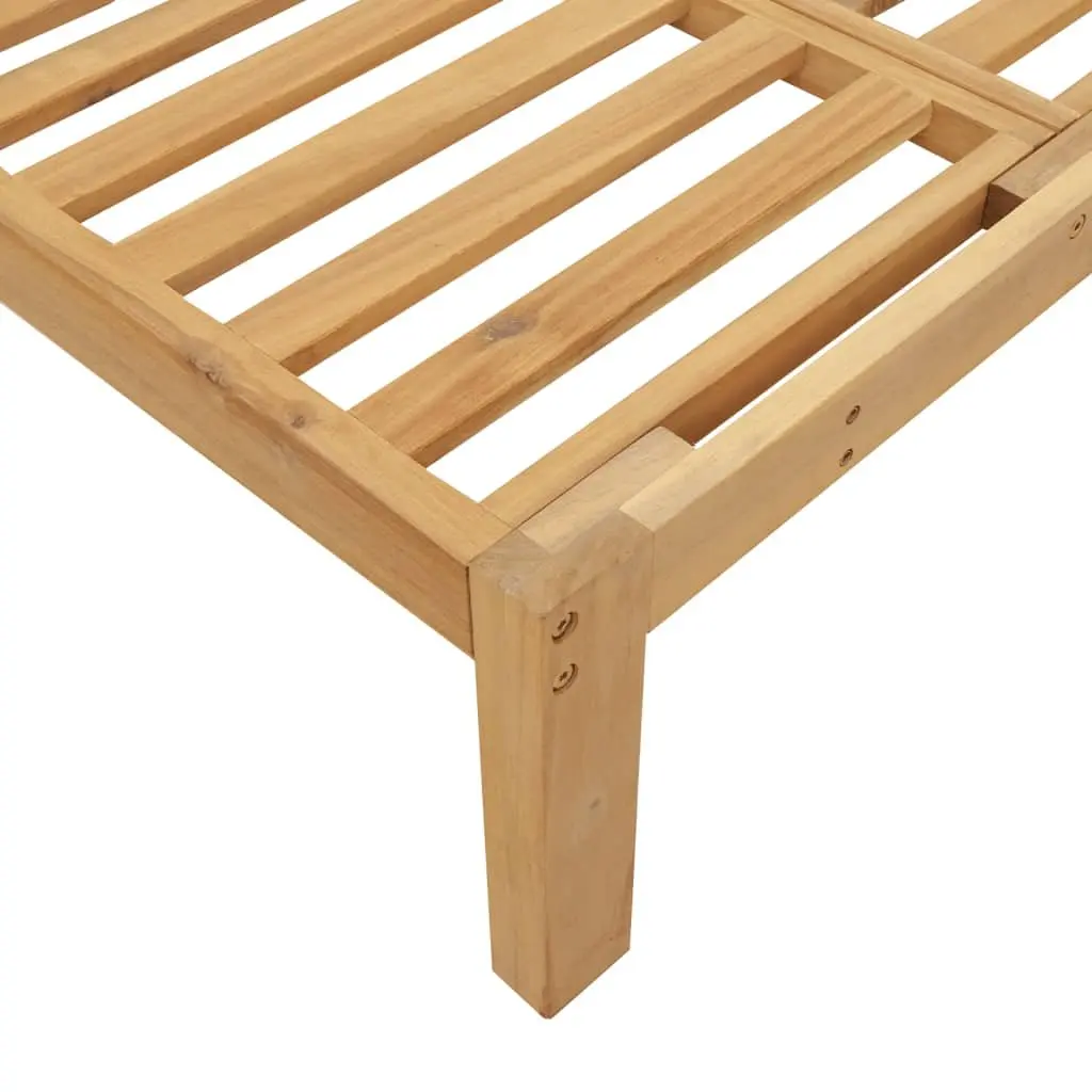 Modular Corner Sofa in Solid Acacia Wood for Outdoors