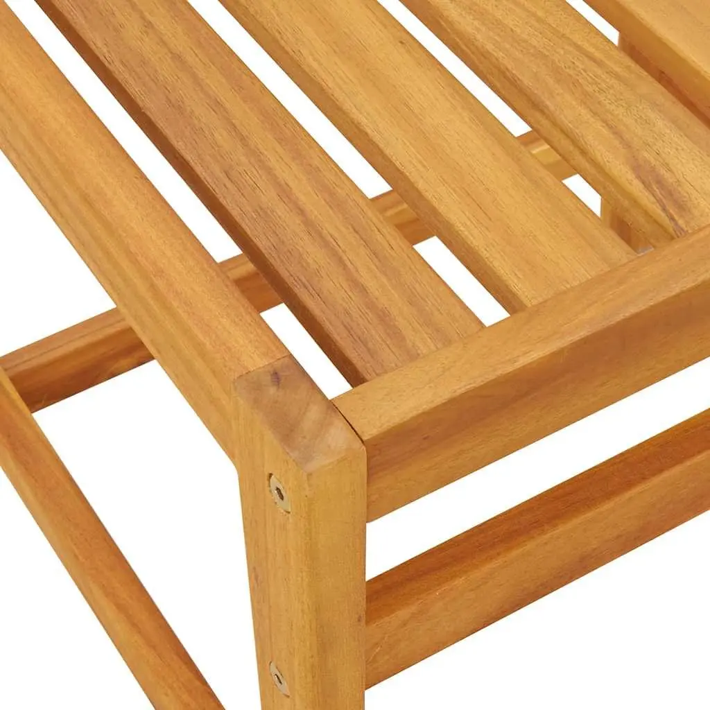 Solid Acacia Wood 3 Piece Balcony Set with Cushions