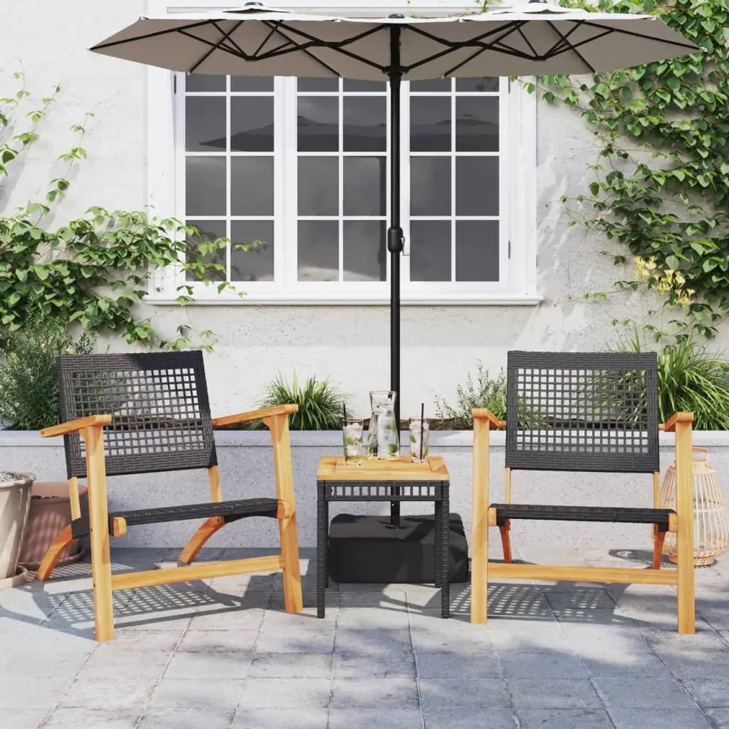 Black Garden Table for Outdoor Use