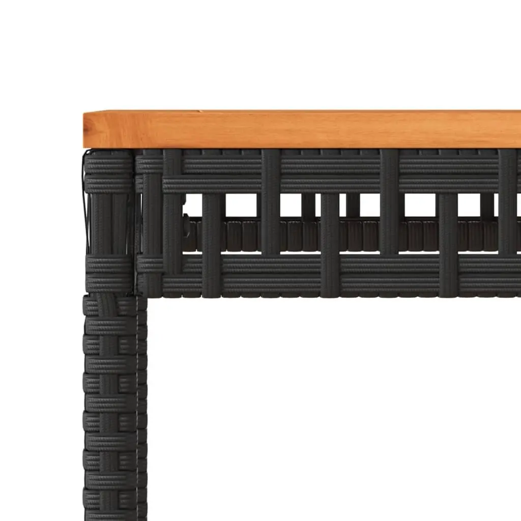 Black Garden Table for Outdoor Use
