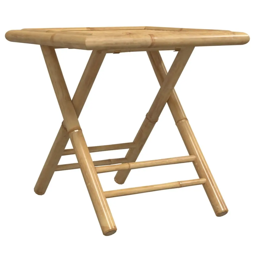Folding Outdoor Table Bamboo 45x45x45 cm Brown