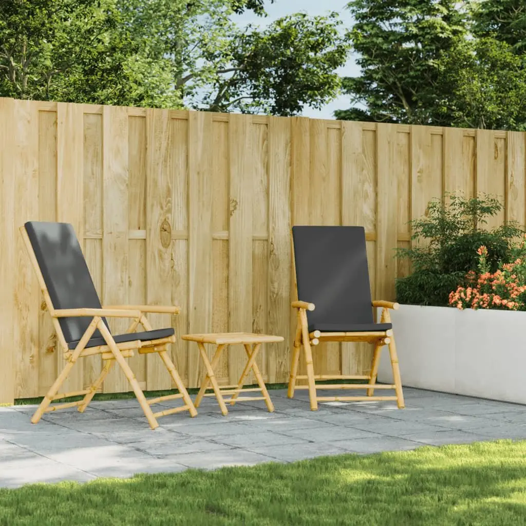 Folding Outdoor Table Bamboo 45x45x45 cm Brown