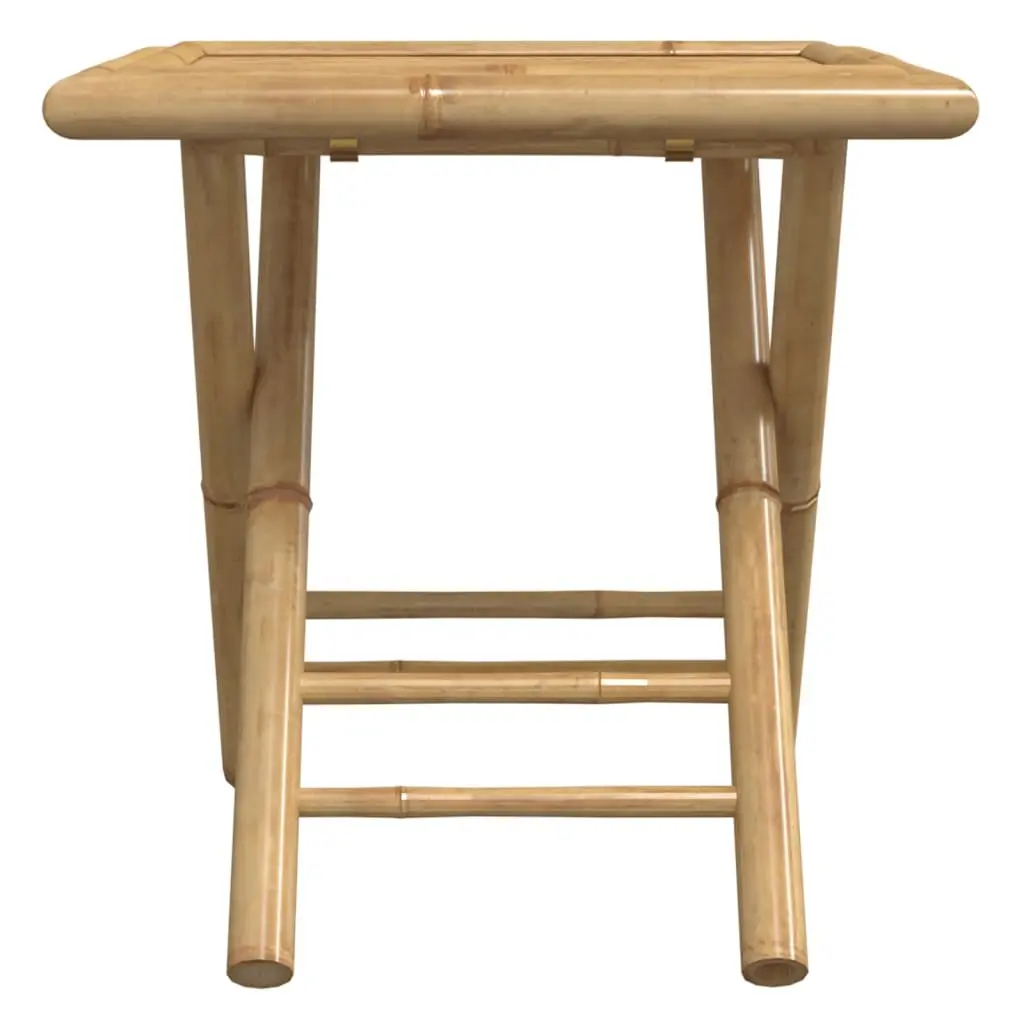 Folding Outdoor Table Bamboo 45x45x45 cm Brown