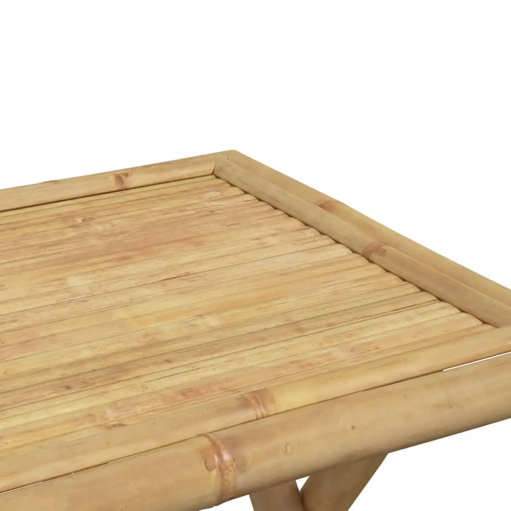 Folding Outdoor Table Bamboo 45x45x45 cm Brown