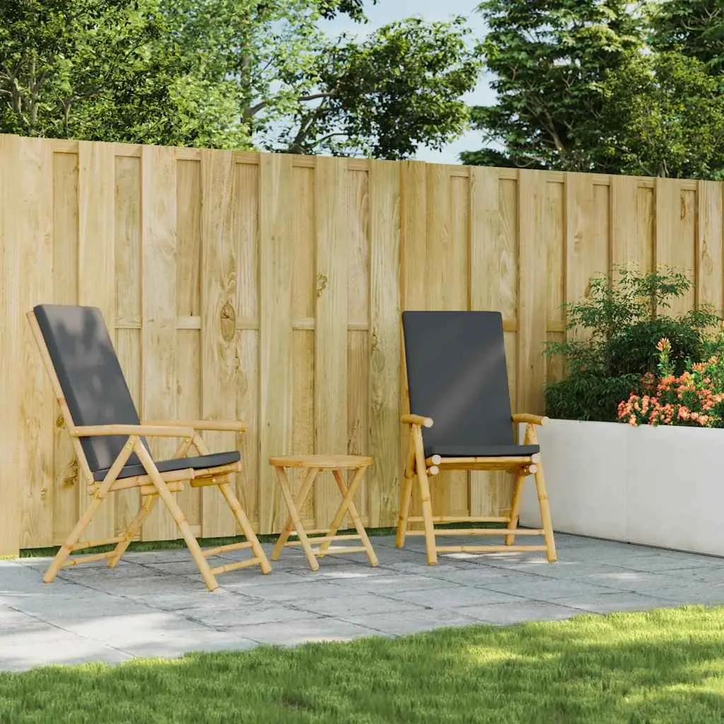 Brown Bamboo Folding Garden Table for Outdoor Use