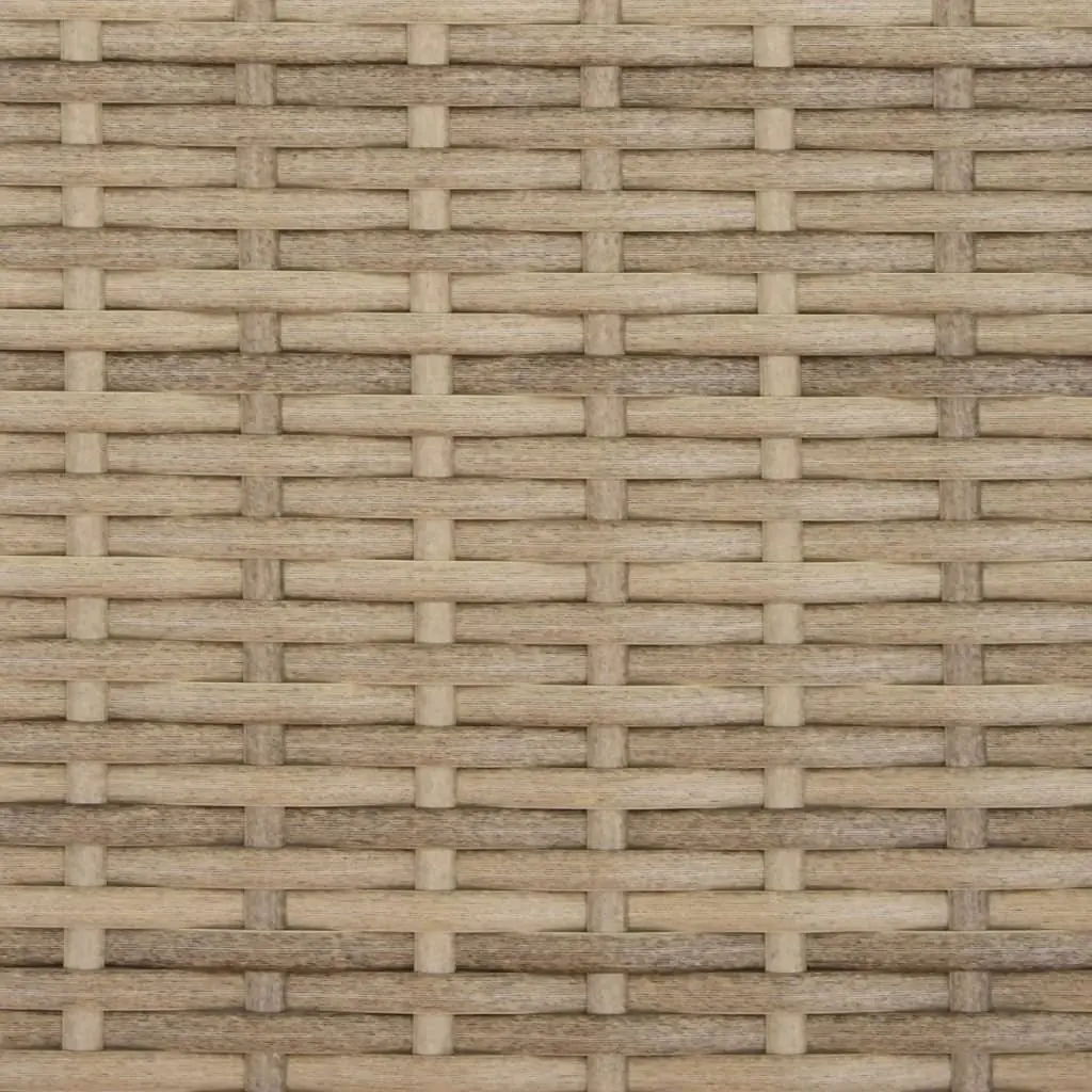 Beige 2-Seater Garden Sofa with Parasol and Stools