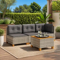 Stylish Grey Garden Table 55x55x36 cm for Outdoor Spaces