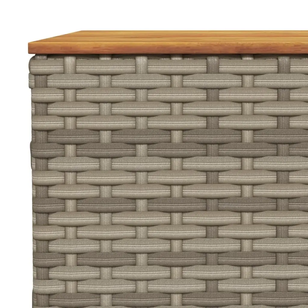 Grey Garden Table 55x55x36 cm for Outdoor Spaces