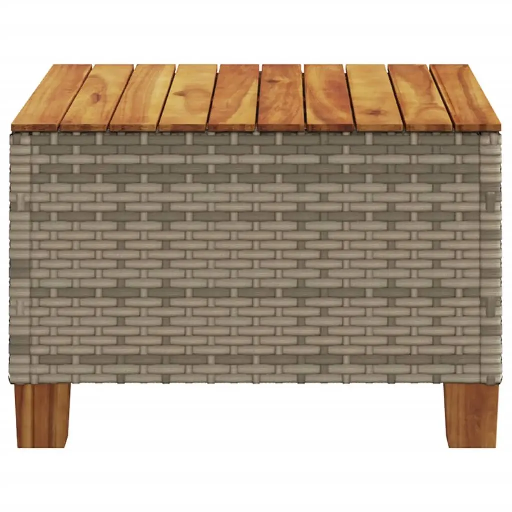Grey Garden Table 55x55x36 cm for Outdoor Spaces