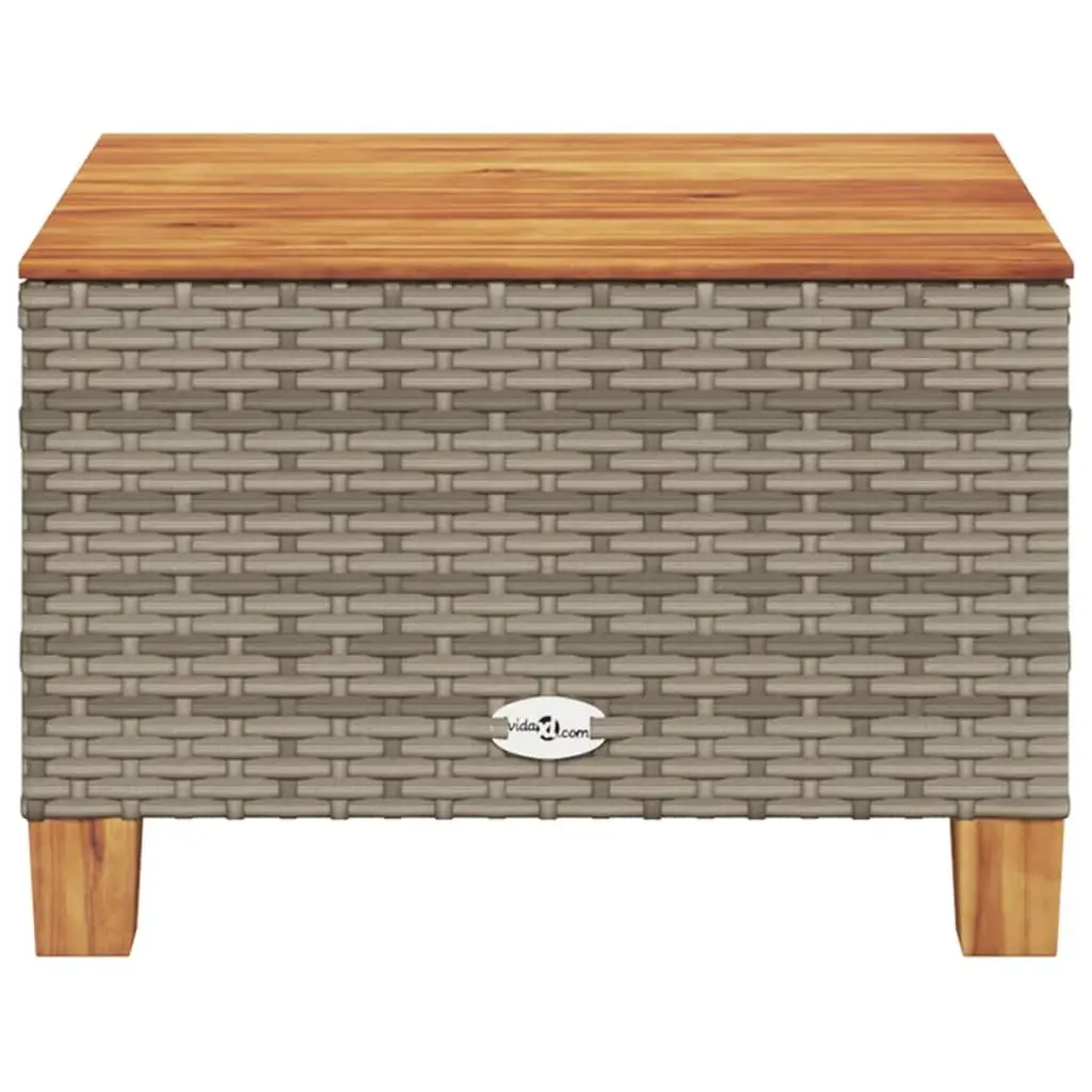 Grey Garden Table 55x55x36 cm for Outdoor Spaces