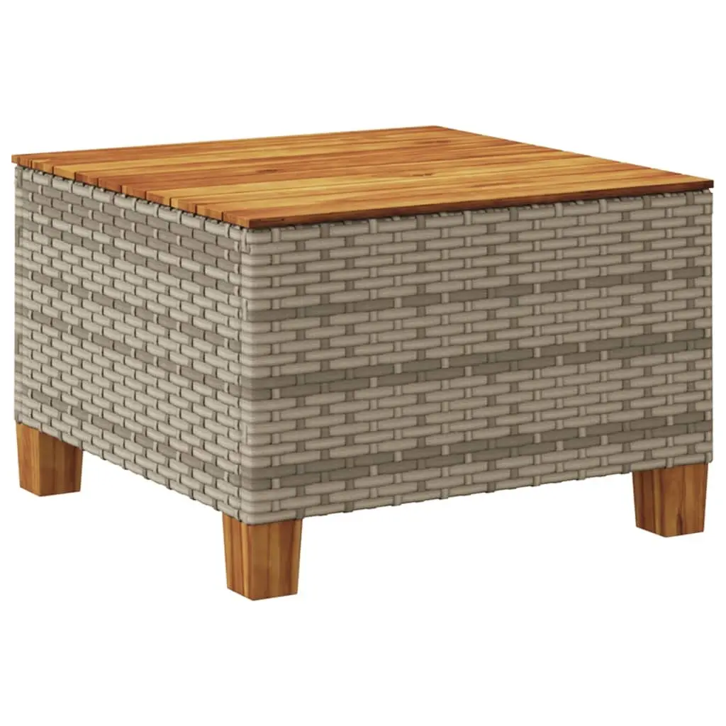 Grey Garden Table 55x55x36 cm for Outdoor Spaces